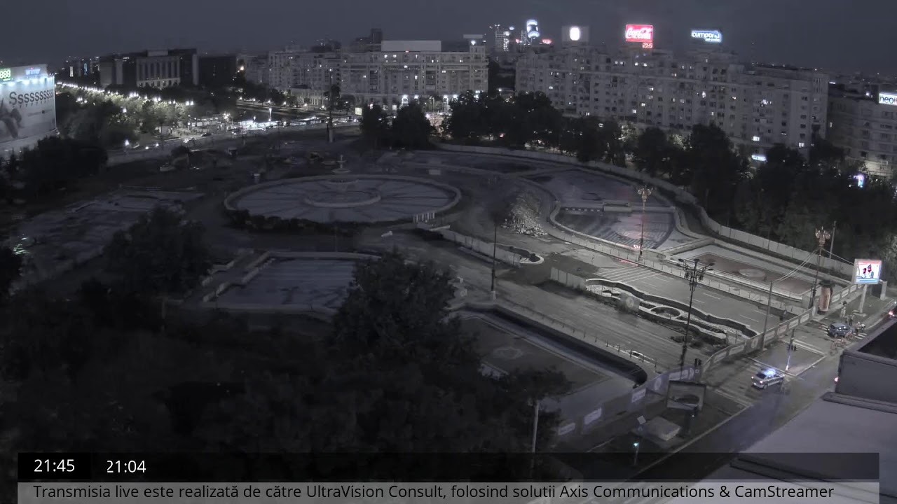 Webcam Fantanile din Piața Unirii