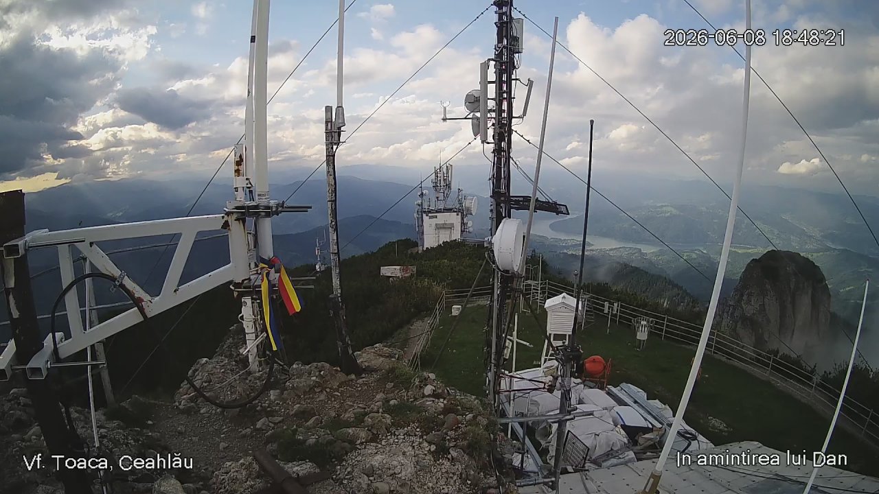 Webcam Vârful Toaca, masivul Ceahlău N-V